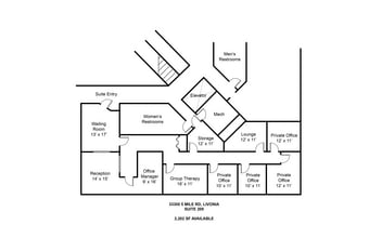 33300 5 Mile Rd, Livonia, MI à louer Plan d’étage– Image 1 sur 1