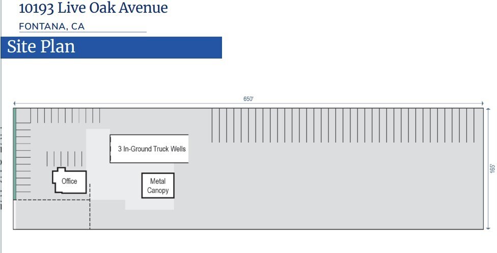 10193 Live Oak Ave, Fontana, CA à louer - Plan de site – Image 3 sur 3