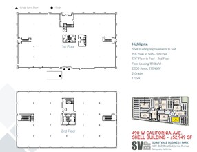 400 W California Ave, Sunnyvale, CA à louer Plan d’étage– Image 1 sur 1