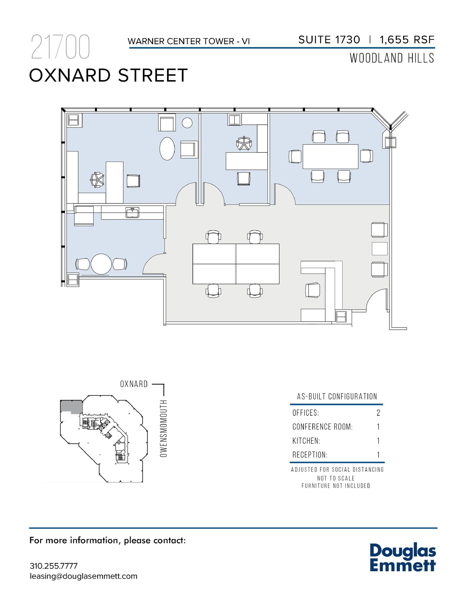 21700 Oxnard St, Woodland Hills, CA à louer Plan d’étage– Image 1 sur 1
