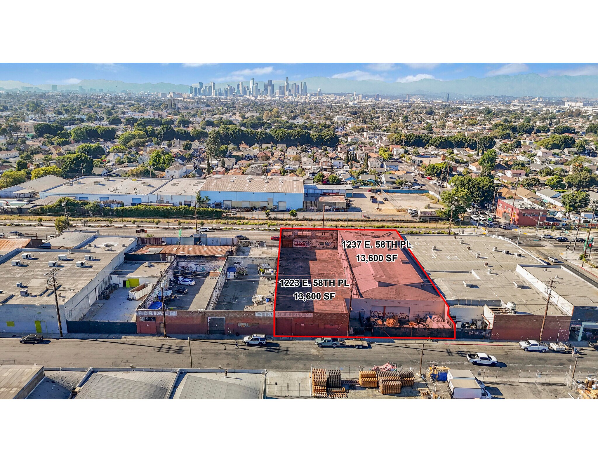 1223-1237 E 58th Pl, Los Angeles, CA à louer Photo de l’immeuble– Image 1 sur 3