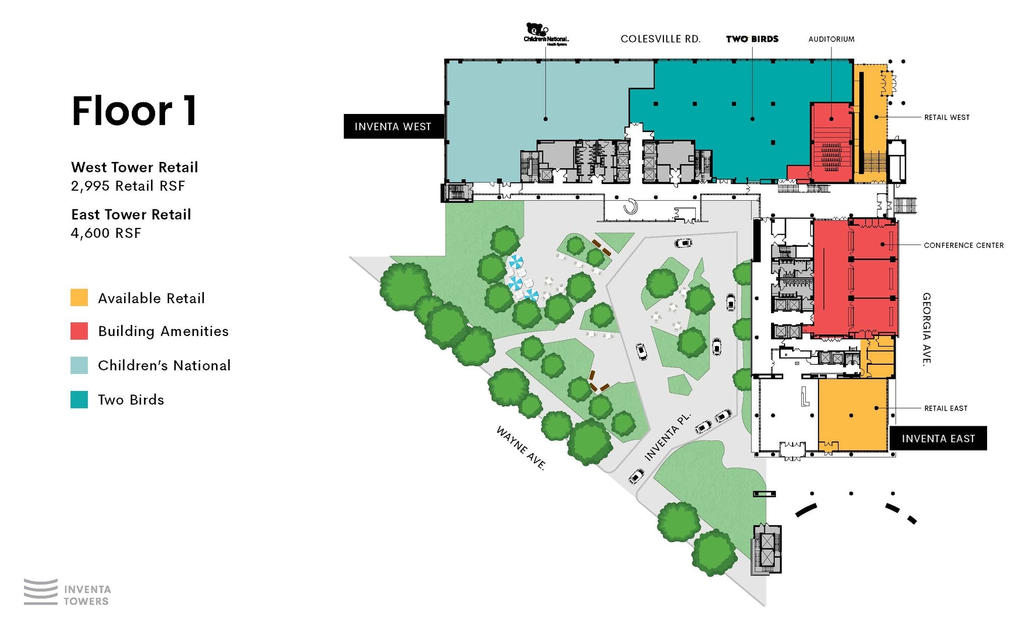 1 Inventa Pl, Silver Spring, MD à louer Plan d’étage– Image 1 sur 2