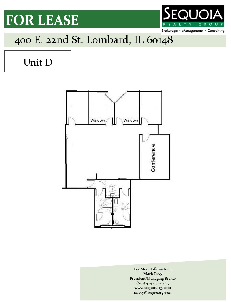 400 E 22nd St, Lombard, IL à louer Plan d’étage– Image 1 sur 1