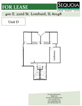 400 E 22nd St, Lombard, IL à louer Plan d’étage– Image 1 sur 1