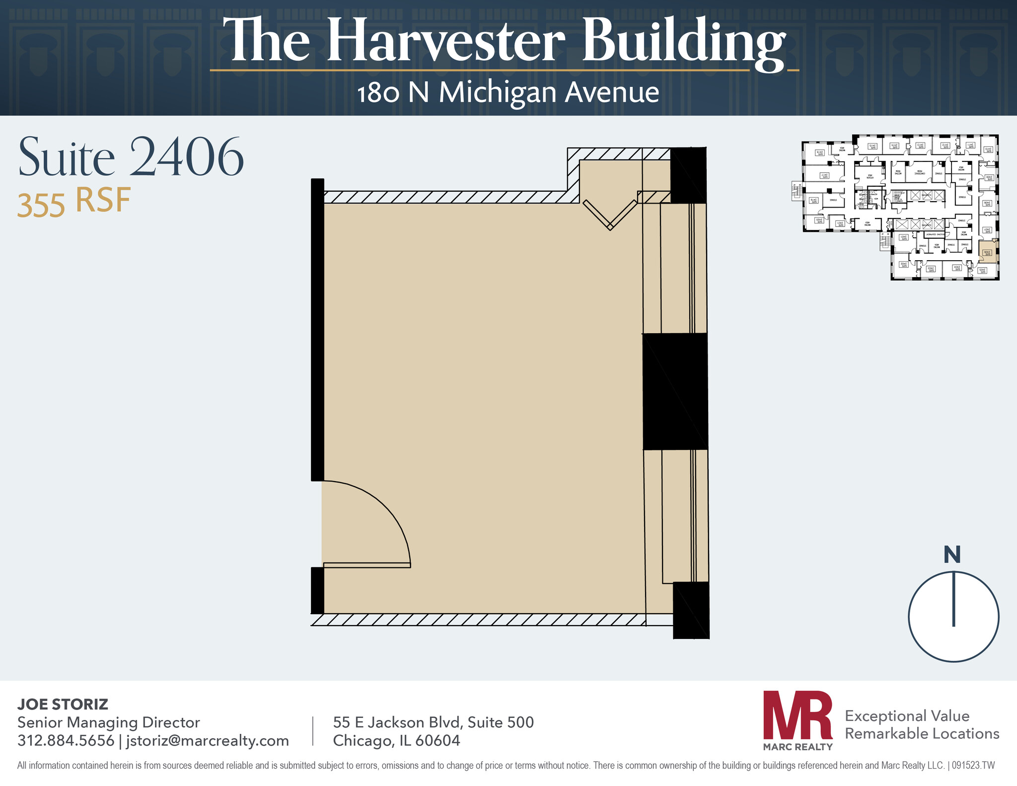 180 N Michigan Ave, Chicago, IL à louer Plan d’étage– Image 1 sur 3