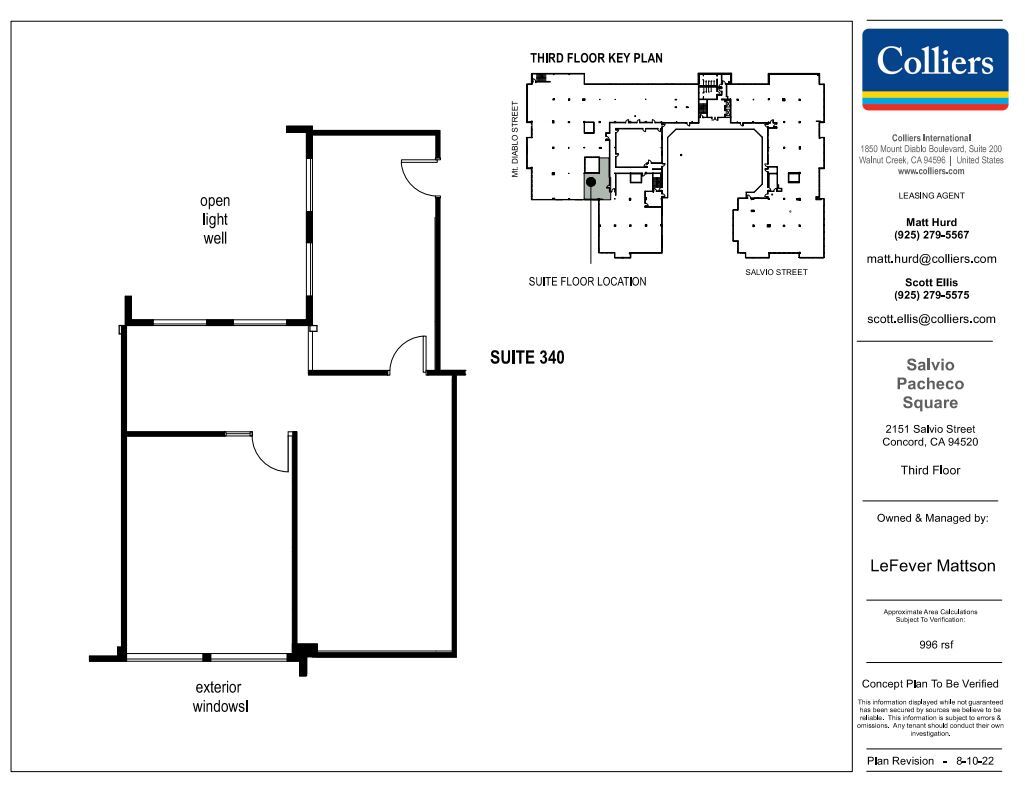 2151 Salvio St, Concord, CA à louer Plan d’étage– Image 1 sur 1