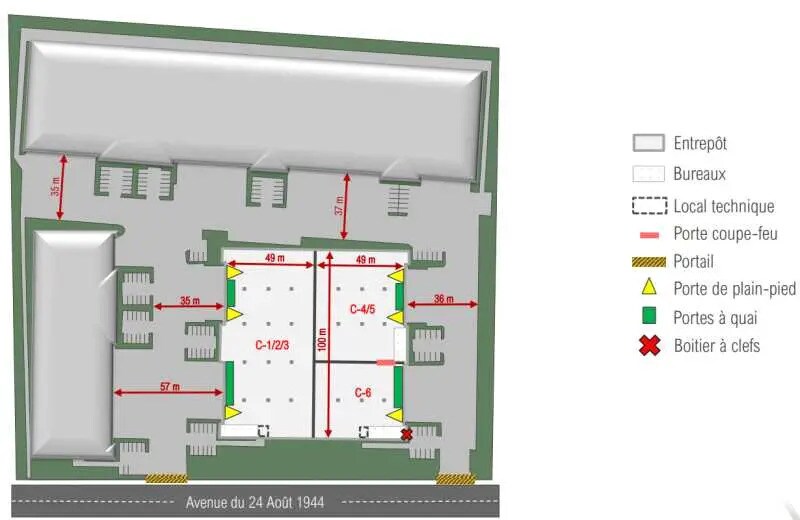 Bureau dans Corbas à louer - Plan d’étage – Image 3 sur 3