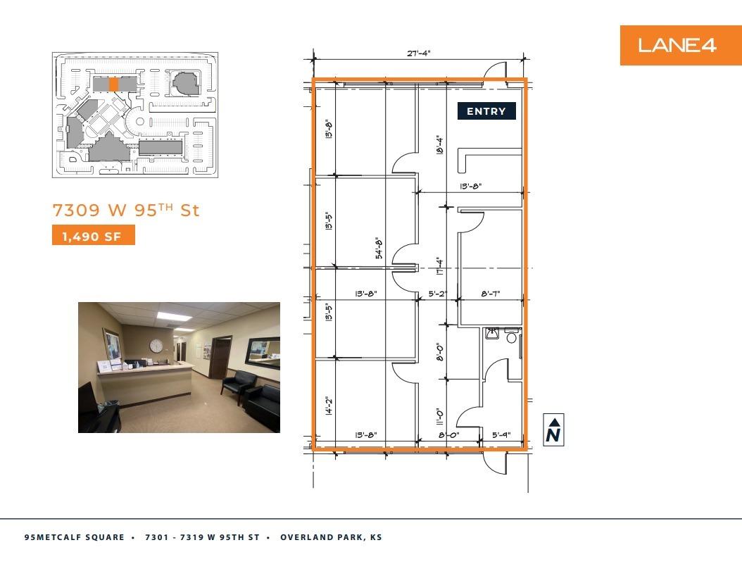 7301-7319 W 95th St, Overland Park, KS à louer Plan d’étage– Image 1 sur 1