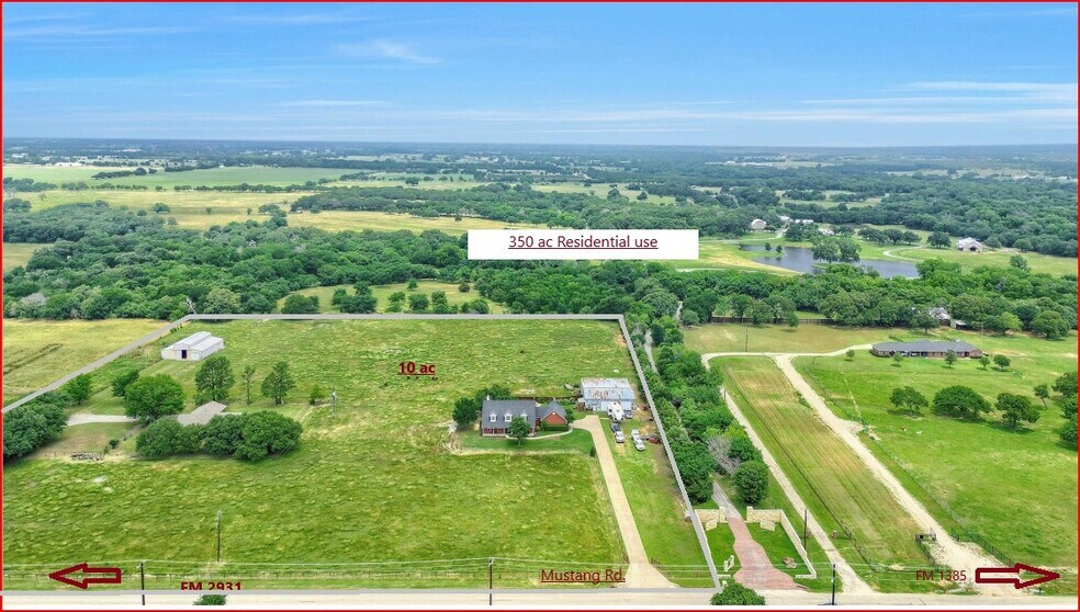 12153 Mustang Rd, Pilot Point, TX à vendre - Photo principale – Image 1 sur 15