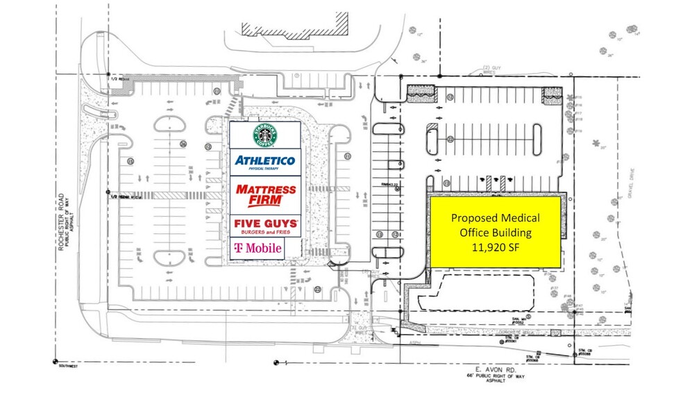 923 S Rochester Rd, Rochester Hills, MI à vendre - Plan de site – Image 2 sur 3