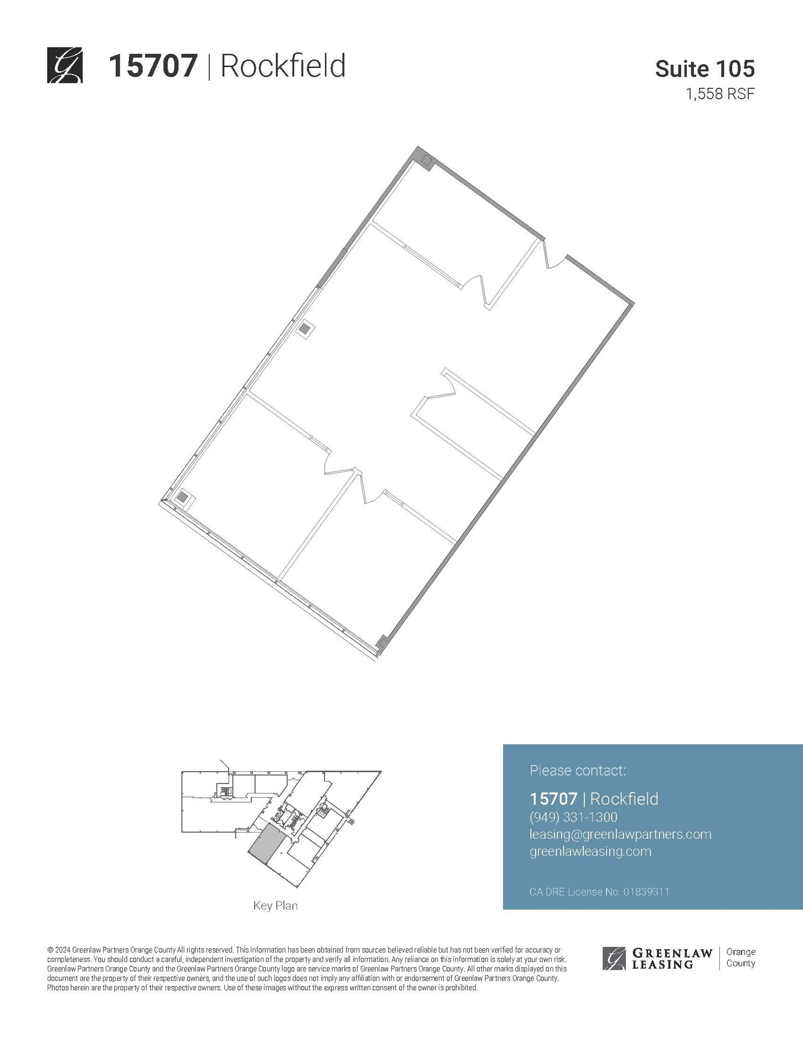 15707 Rockfield Blvd, Irvine, CA à louer Plan d’étage– Image 1 sur 1