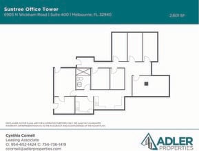 6905 N Wickham Rd, Melbourne, FL à louer Plan d’étage– Image 1 sur 1