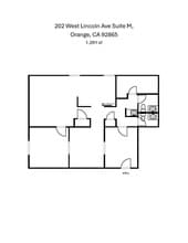 202 W Lincoln Ave, Orange, CA à louer Plan d’étage– Image 1 sur 1