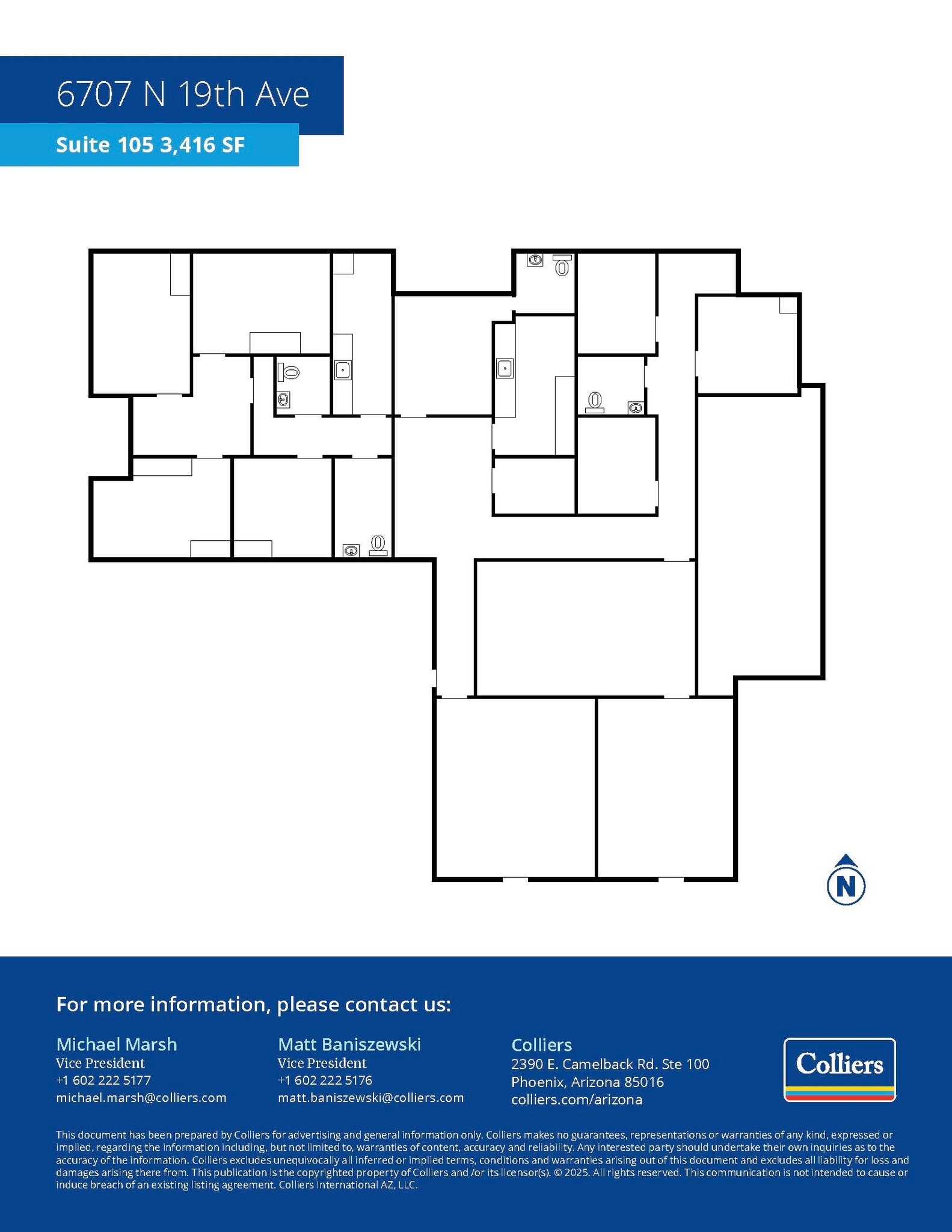6707 N 19th Ave, Phoenix, AZ à louer Plan d’étage– Image 1 sur 1