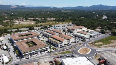 Puget-sur-Argens, Var - Vue aérienne vue de carte