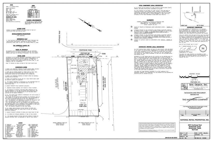 8970 Courthouse Rd, Spotsylvania, VA à louer - Plan de site – Image 1 sur 3