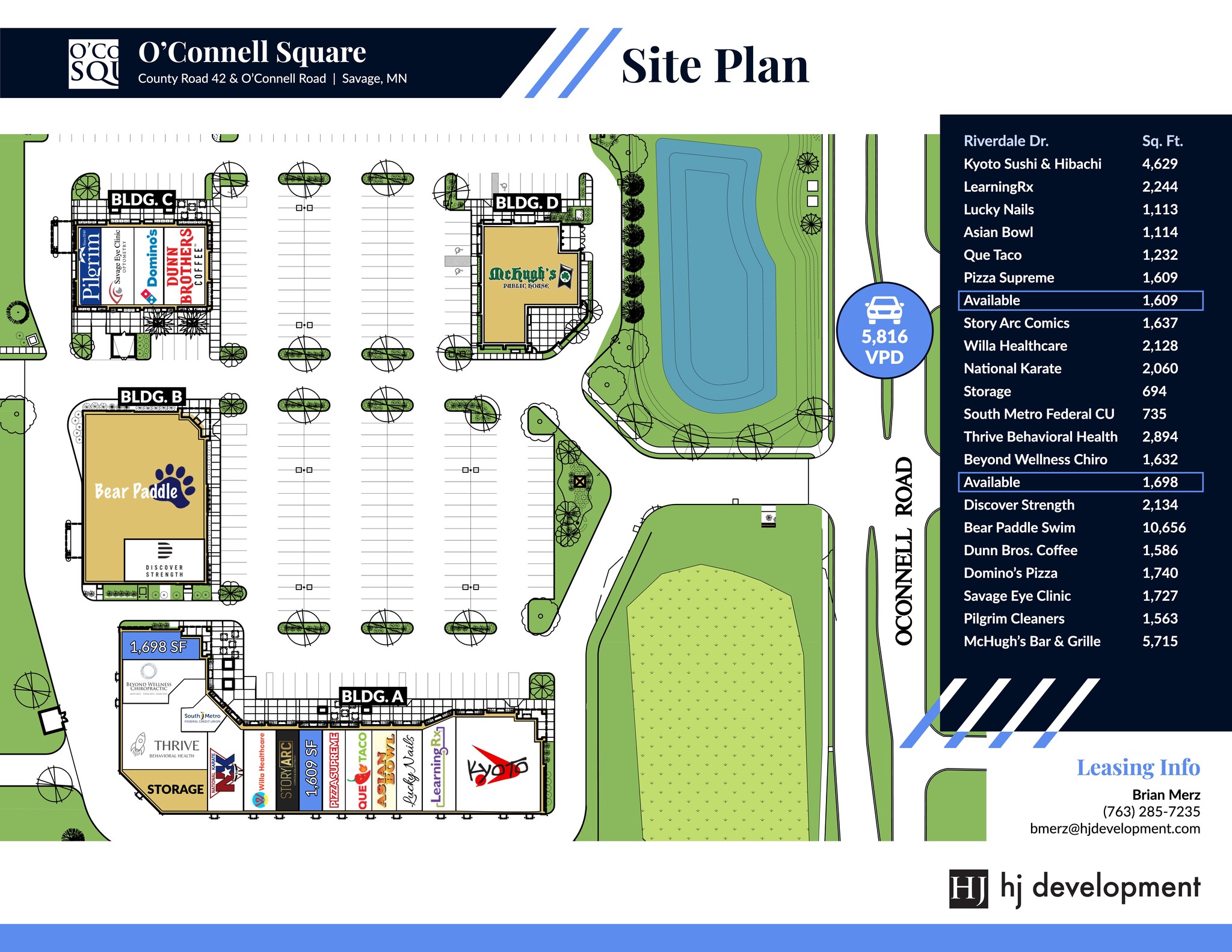 5715-5813 Egan Dr, Savage, MN à louer Plan de site– Image 1 sur 1