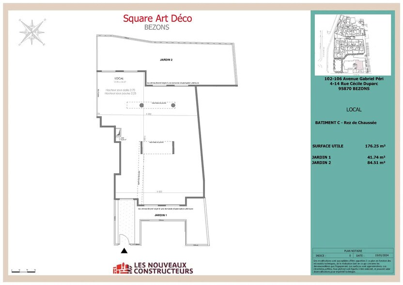 Rue Gabriel Reby, Bezons à vendre - Plan d’étage – Image 2 sur 3