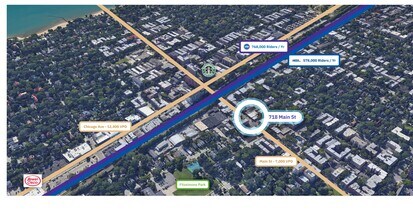 720 Main St, Evanston, IL à louer Aérien– Image 2 sur 10