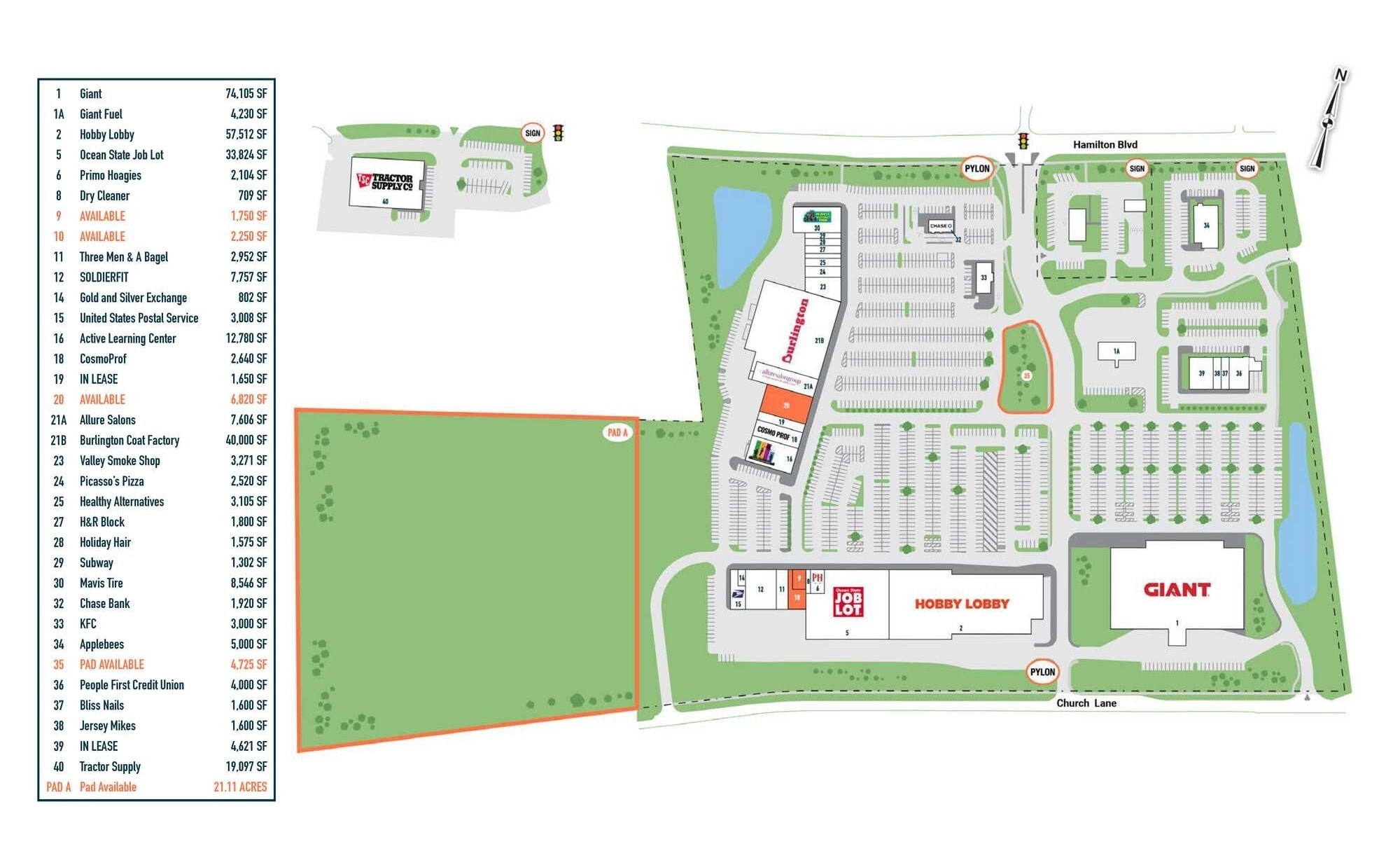 7150 Hamilton Blvd, Trexlertown, PA à louer Plan de site– Image 1 sur 1
