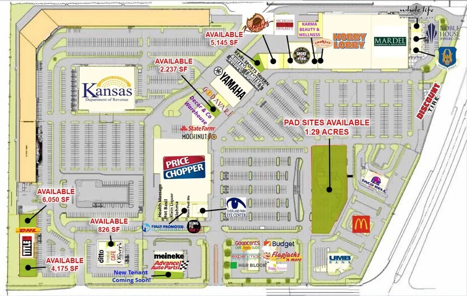 7102-7580 W 119th St, Overland Park, KS à louer - Plan de site – Image 2 sur 5