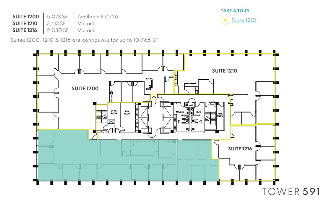 591 Camino de la Reina, San Diego, CA à louer Plan d’étage– Image 1 sur 1