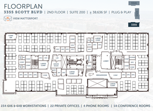 3355 Scott Blvd, Santa Clara, CA à louer Plan d’étage– Image 1 sur 1