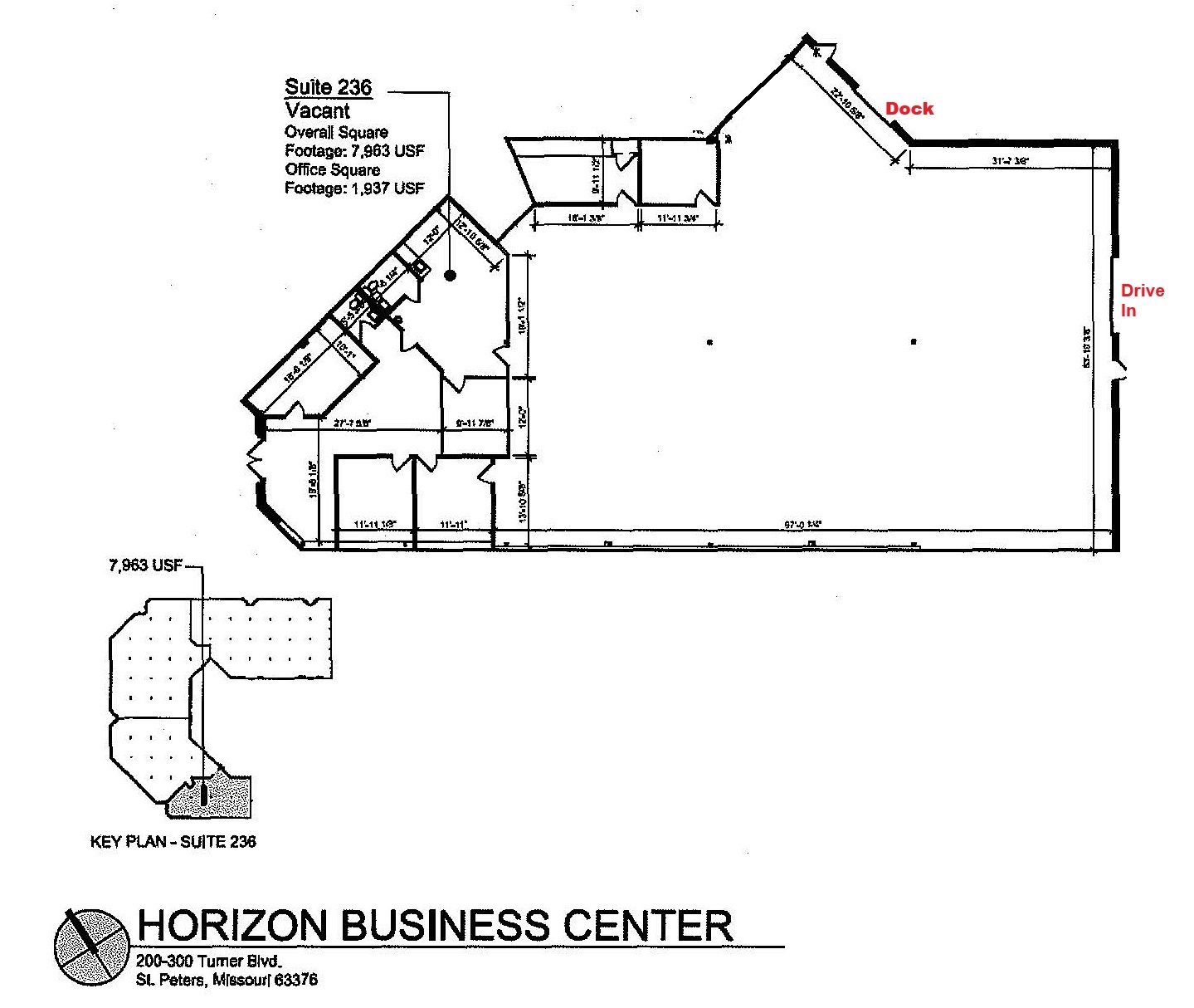 200-236 Turner Blvd, Saint Peters, MO à louer Plan d’étage– Image 1 sur 5