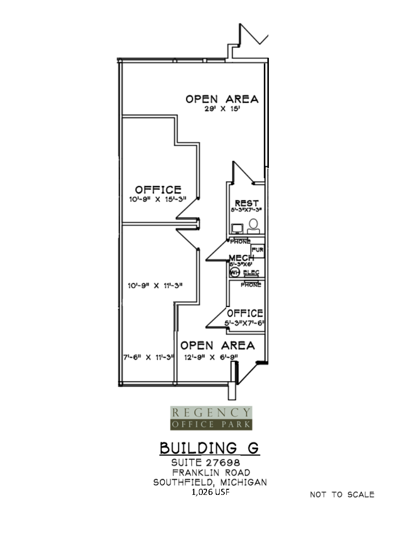 27650-27652 Franklin Rd, Southfield, MI à louer Plan d’étage– Image 1 sur 1