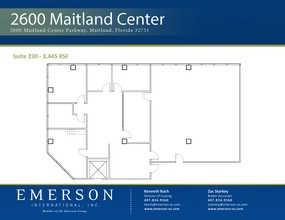 2600 Maitland Center Pky, Maitland, FL à louer Plan d’étage– Image 1 sur 1