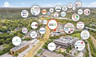 13239 Manchester Rd, Des Peres, MO - Vue aérienne  vue de carte