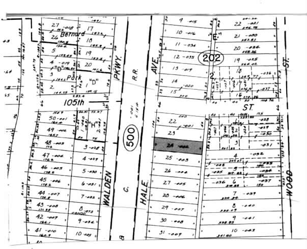 10511 S Hale Ave, Chicago, IL à vendre - Plan cadastral – Image 2 sur 2