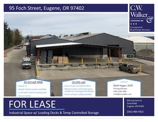 Plus de détails pour 95 Foch St, Eugene, OR - Industriel/Logistique à louer