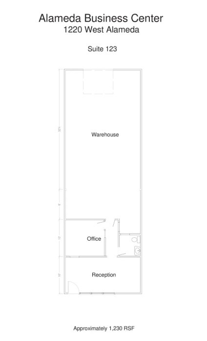 1220 W Alameda Dr, Tempe, AZ à louer Plan d’étage– Image 1 sur 1
