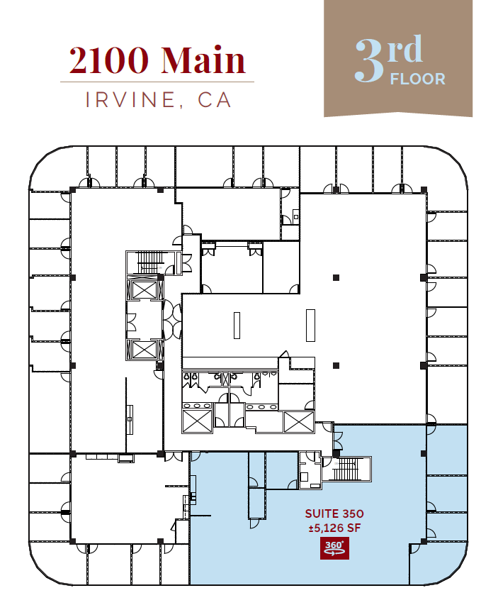 2100 Main St, Irvine, CA à louer Plan d’étage– Image 1 sur 1