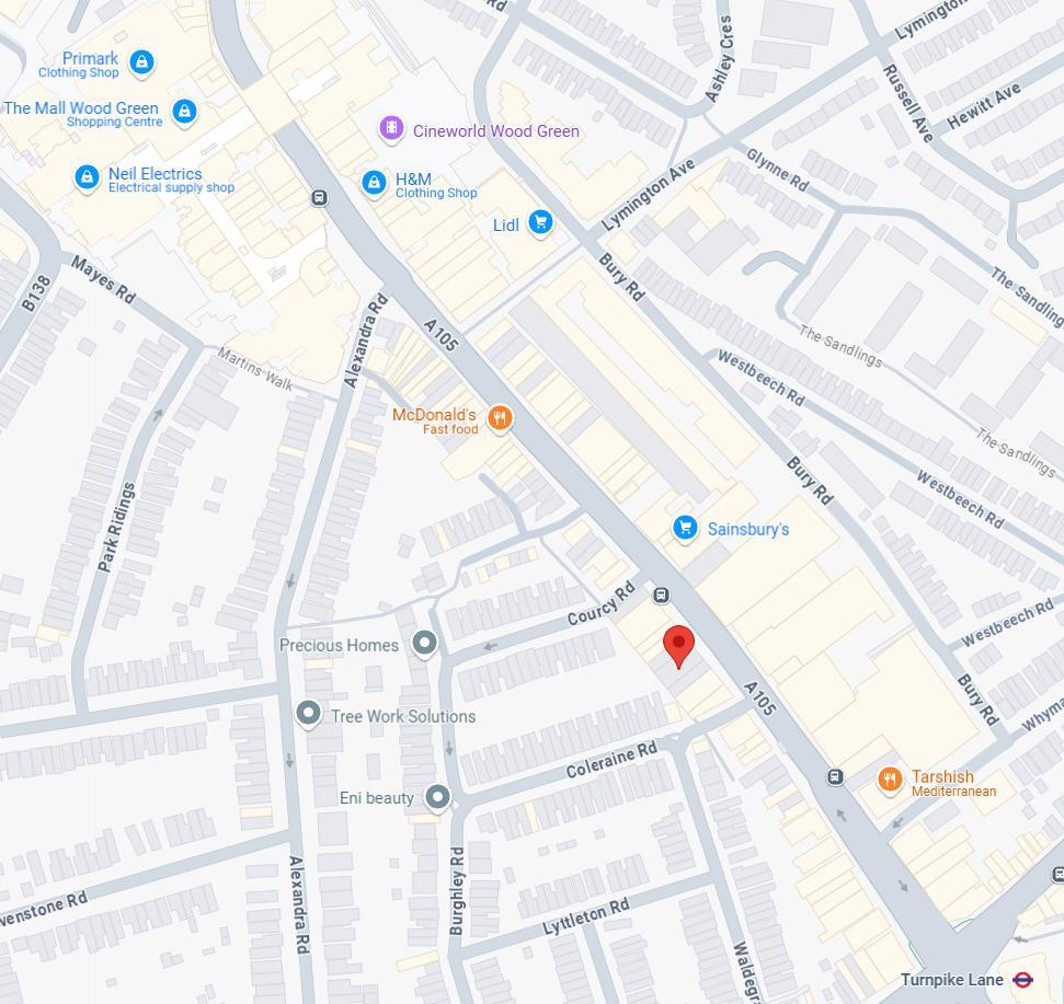 51-53 High Rd, Londres à louer Carte– Image 1 sur 2