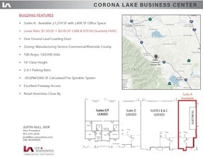 12847 Temescal Canyon Rd, Corona, CA à louer Plan d’étage– Image 1 sur 1