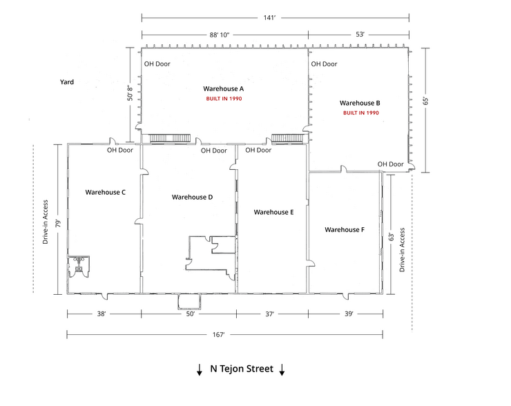 3512 N Tejon St, Colorado Springs, CO à vendre - Plan d’étage – Image 2 sur 12
