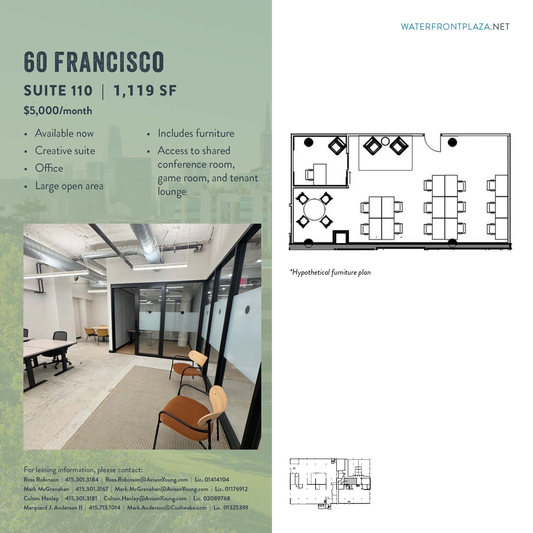1700 Montgomery St, San Francisco, CA à louer Plan d’étage– Image 1 sur 1