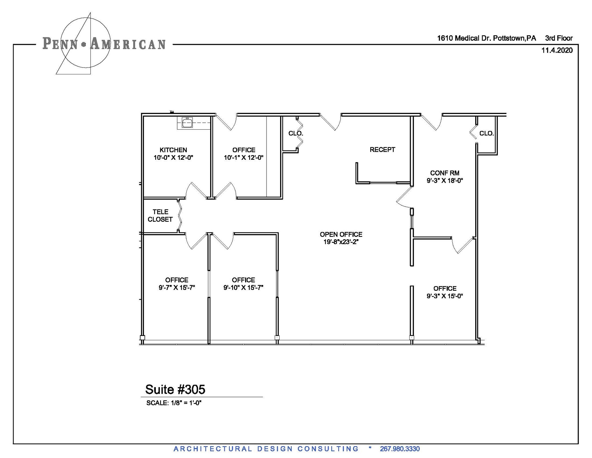 1610 Medical Dr, Pottstown, PA à louer Plan d’étage– Image 1 sur 1