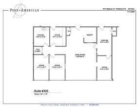 1610 Medical Dr, Pottstown, PA à louer Plan d’étage– Image 1 sur 1