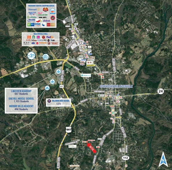 355 Allen Memorial Dr SW, Milledgeville, GA à vendre - Photo de l’immeuble – Image 2 sur 3