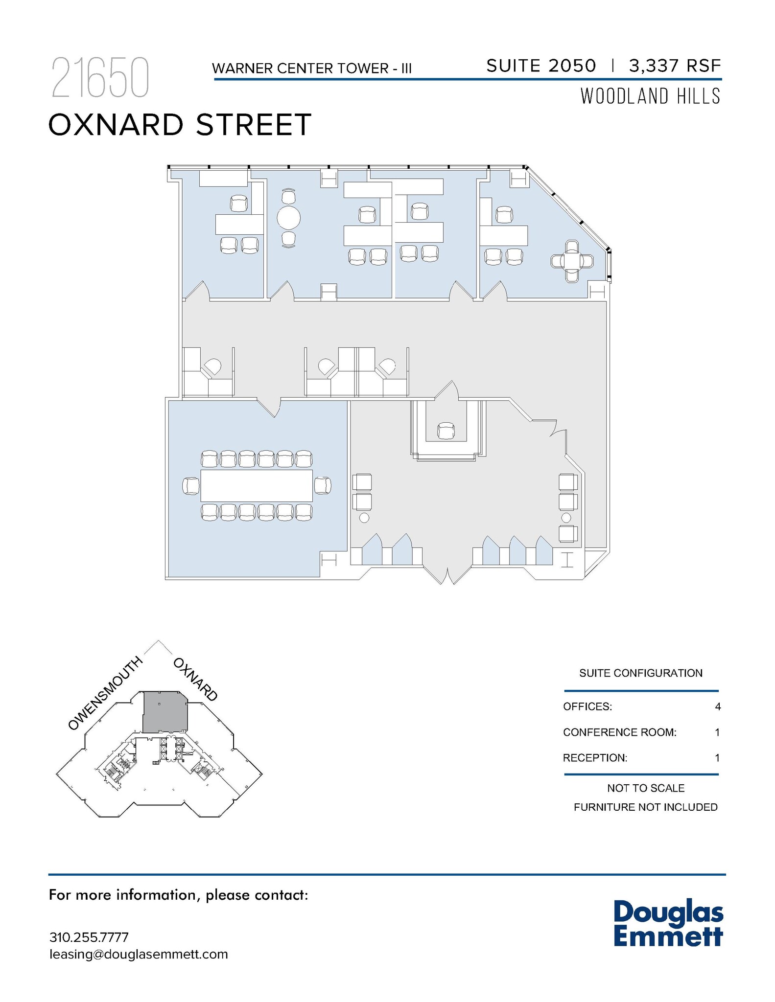 21650 Oxnard St, Woodland Hills, CA à louer Plan d’étage– Image 1 sur 1