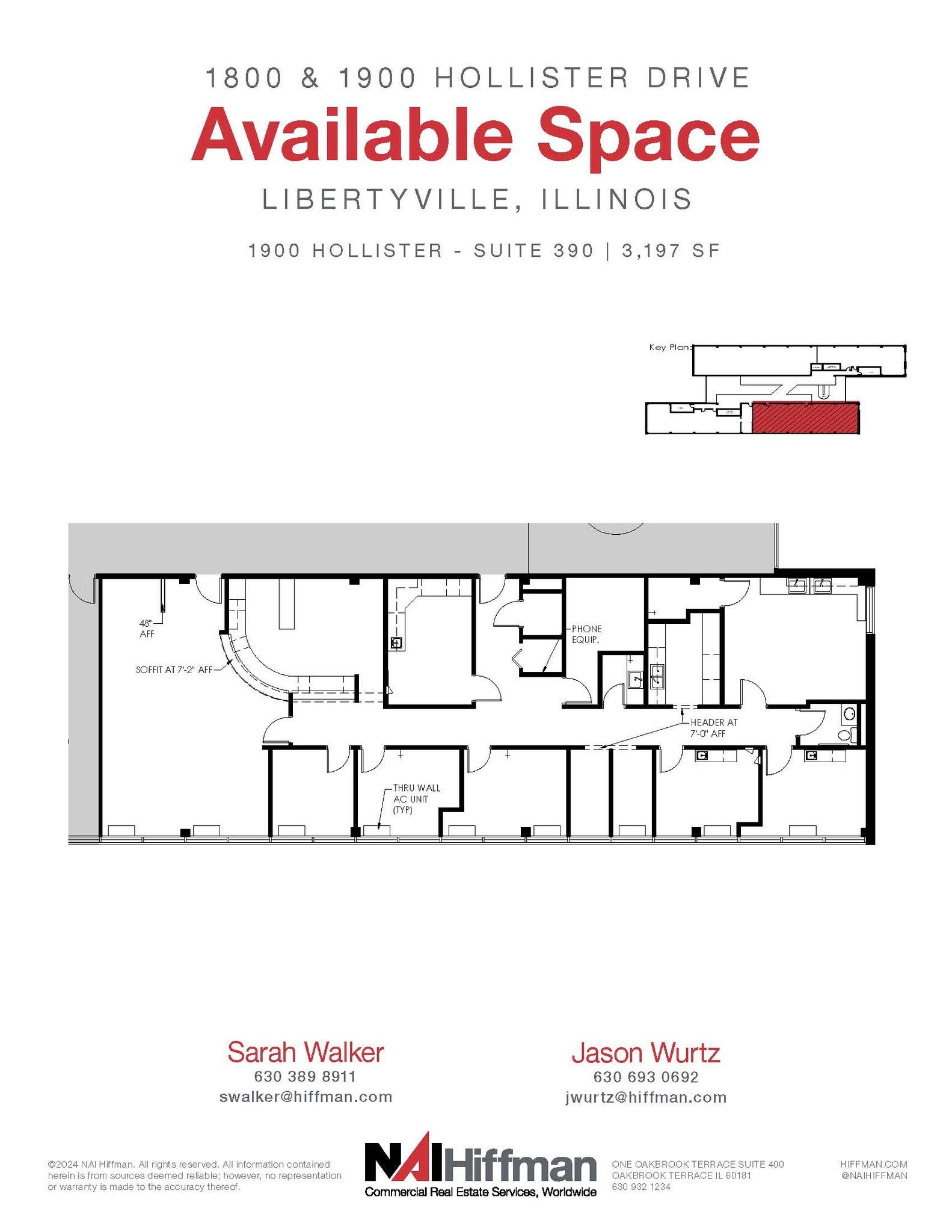 1900 Hollister Dr, Libertyville, IL à louer Plan d’étage– Image 1 sur 1
