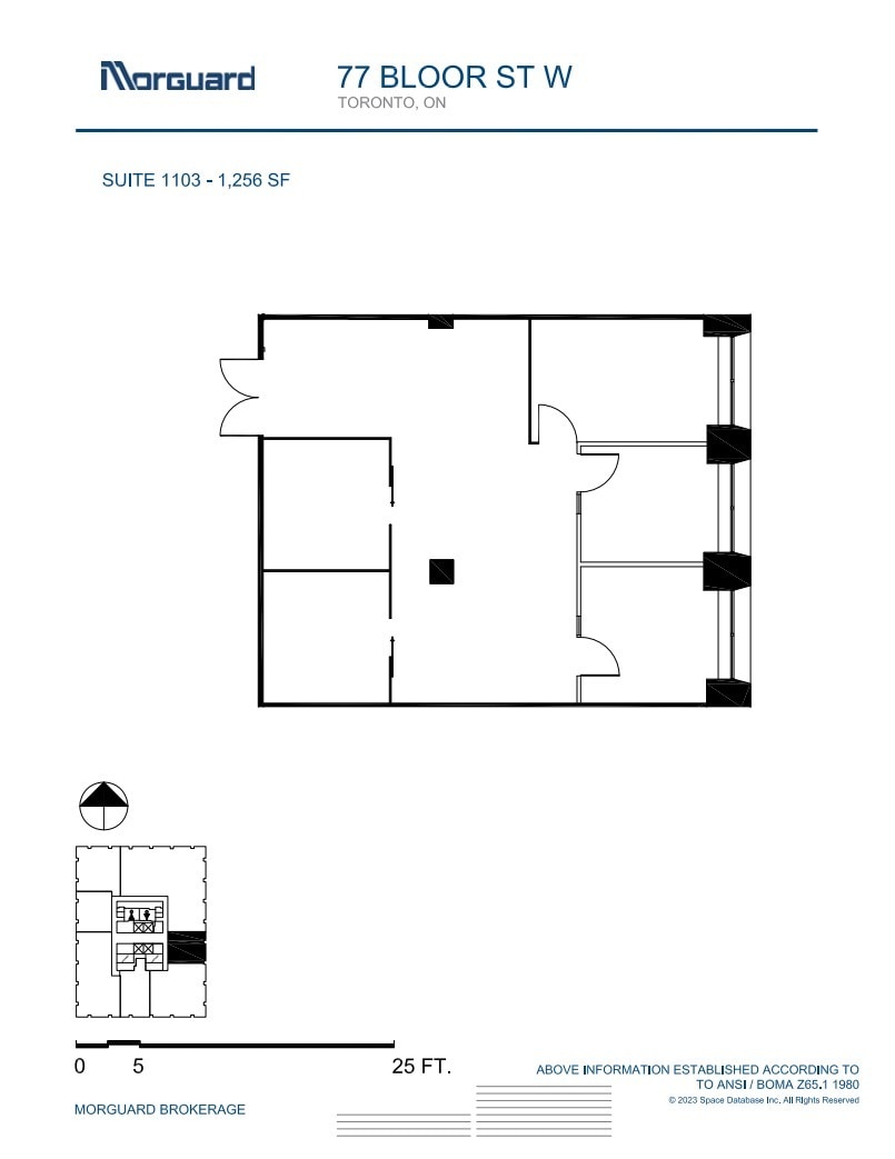 77 Bloor St W, Toronto, ON à louer Plan d’étage– Image 1 sur 1