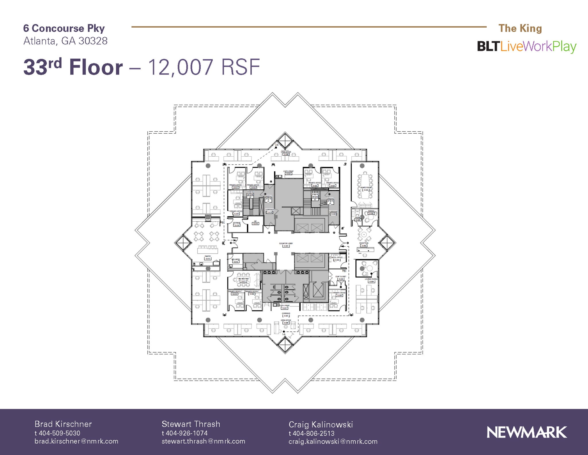 6 Concourse Pky NE, Atlanta, GA à louer Plan d’étage– Image 1 sur 1