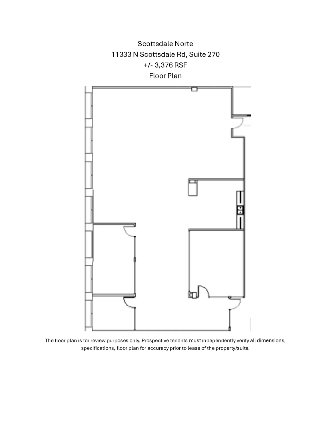 11333 N Scottsdale Rd, Scottsdale, AZ à louer Plan d’étage– Image 1 sur 1