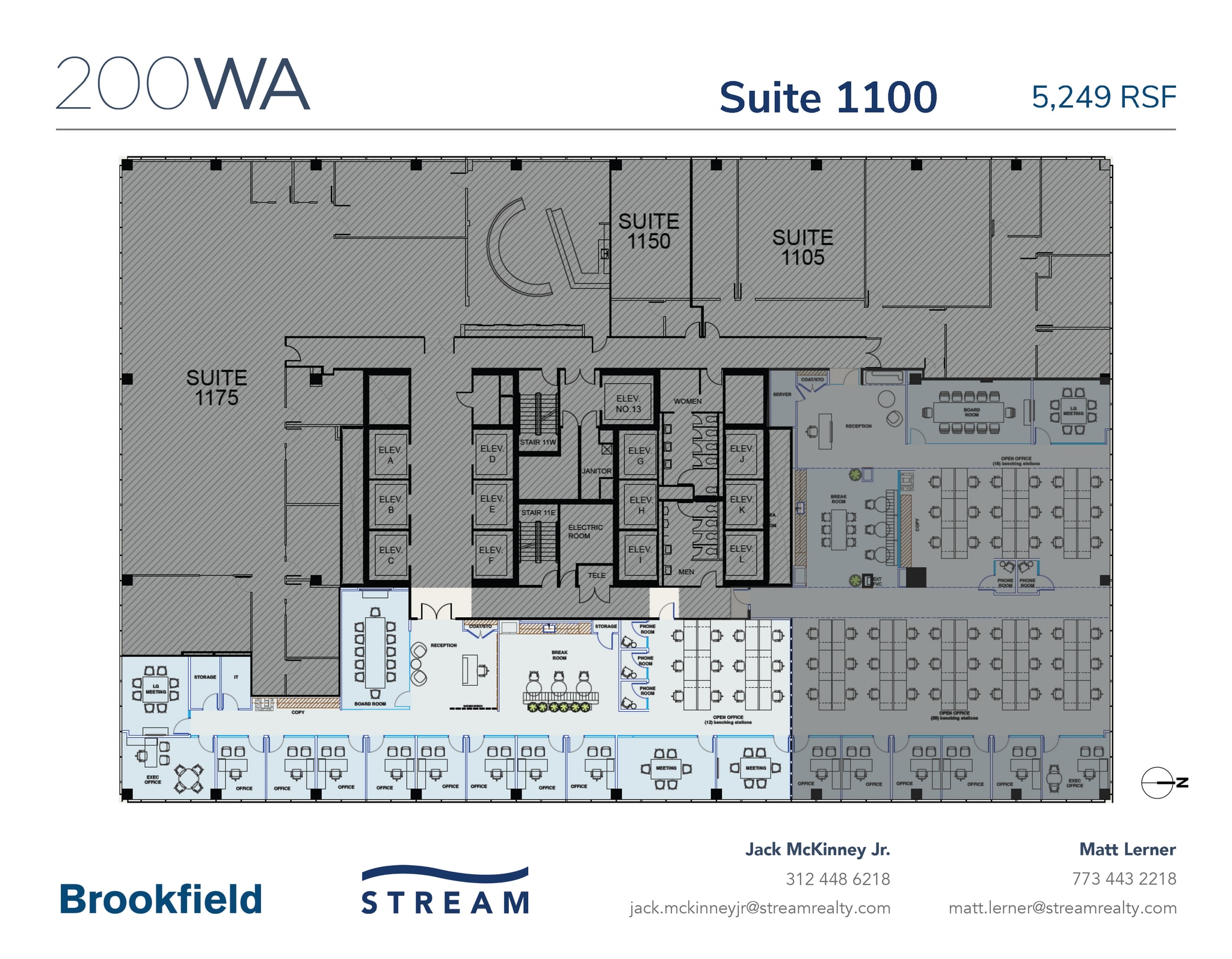 200 W Adams St, Chicago, IL à louer Plan d’étage– Image 1 sur 1