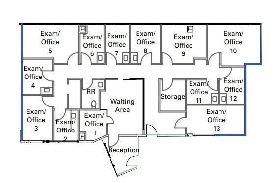 150 N Robertson Blvd, Beverly Hills, CA à louer Plan d’étage– Image 1 sur 1