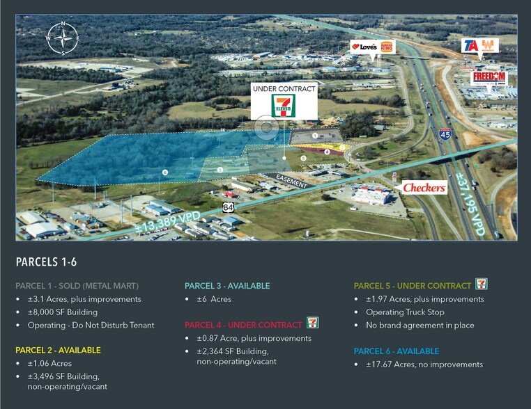 Interstate 45 & US Highway 84, Fairfield, TX à vendre - Aérien – Image 2 sur 5
